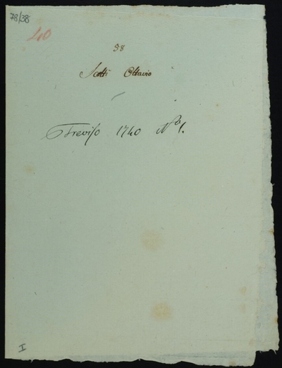 Lettera di Scotti, Ottavio e fratelli a Lodovico Antonio Muratori (1740)