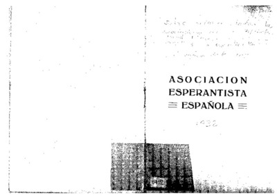 Asociación Esperantista Española / [Jacinto Martín, J. Mangada Rosenörn]