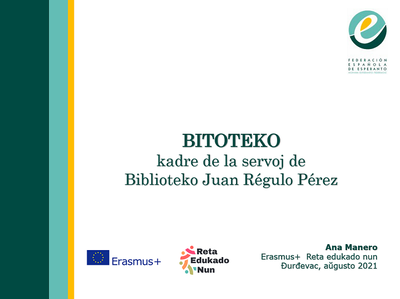 Bitoteko kadre de la servoj de Biblioteko Juan Régulo Pérez
