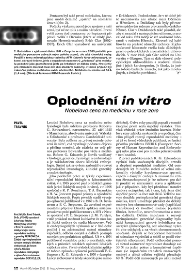 Oplodnění in vitro: Nobelova cena za medicínu v roce 2010
