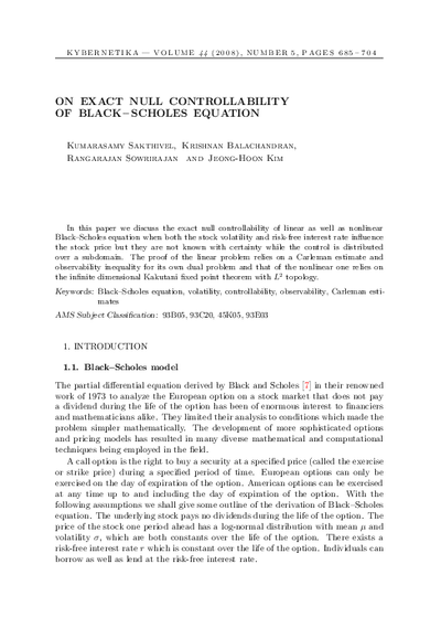 On exact null controllability of Black-Scholes equation