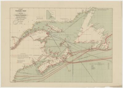 [Telegraph chart of the gulf and lower Saint Lawrence and maritime provinces] / delineated under the direction of Hon P. Fortin ; by L.N. Dufresne, of the CLD Québec