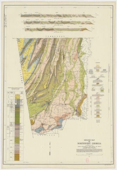 Geologic map of Northwest Georgia / by Charles Butts