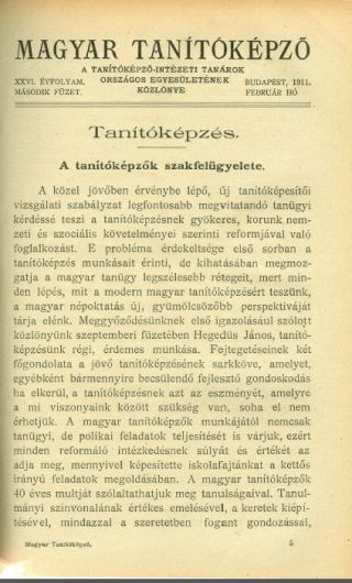 Magyar Tanítóképző1911. 26. évfolyam, 2. füzet