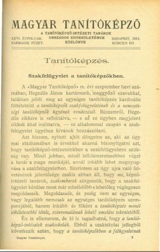 Magyar Tanítóképző1911. 26. évfolyam, 3. füzet
