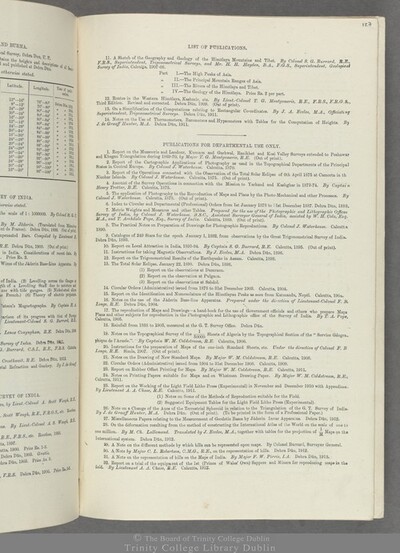 Records of the Survey of India. Volume VI