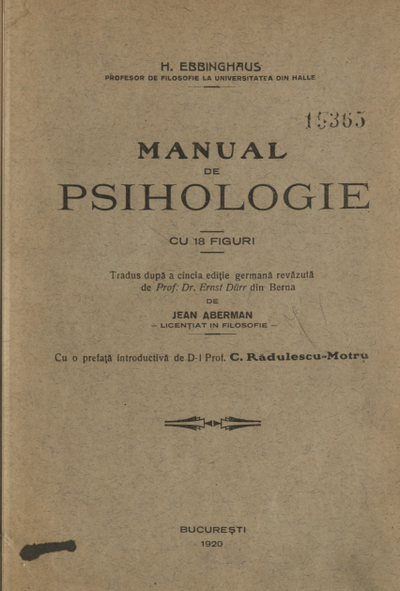 Manual de psihologie