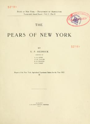The pears of New York