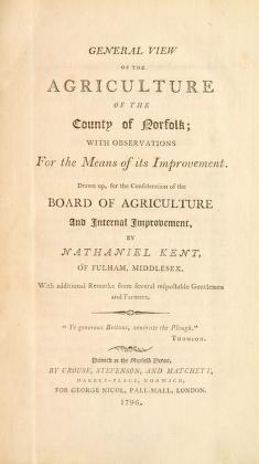 General view of the agriculture of the county of Norfolk : with observations for the means of its improvement
