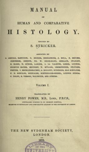 Manual of human and comparative histology