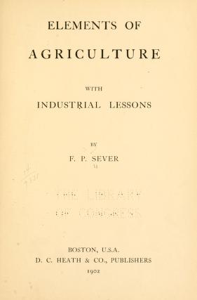 Elements of agriculture