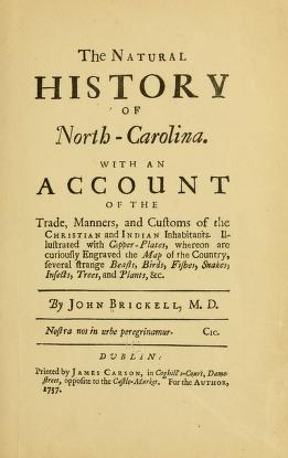 The natural history of North Carolina.