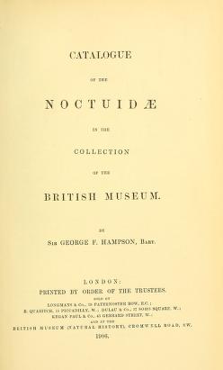 Catalogue of the Lepidoptera Phalænæ in the British museum