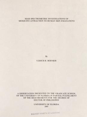 Mass spectrometric investigations of mosquito attraction to human skin emanations