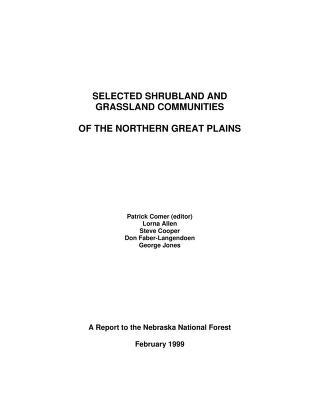 Selected shrubland and grassland communities of the northern Great Plains
