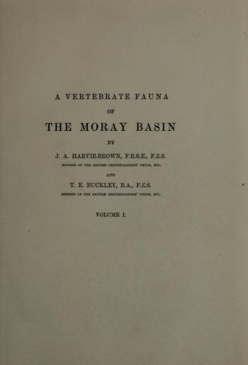 A fauna of the Moray basinVertebrate fauna of the moray basin