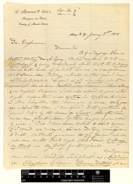 Correspondence : Menand (Louis) and Engelmann (George), 1878.