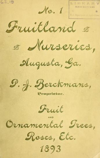 Fruit and ornamental trees, roses, etc.No. 1