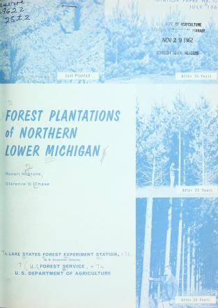 Forest plantations of northern lower Michigan