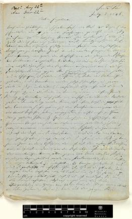 Correspondence : Wislizenus (Frederick) and Engelmann (George), 1846-1869.