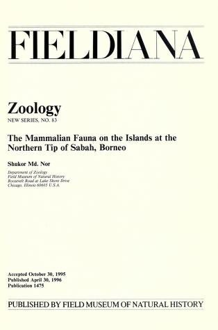 The mammalian fauna on the islands at the northern tip of Sabah, Borneo
