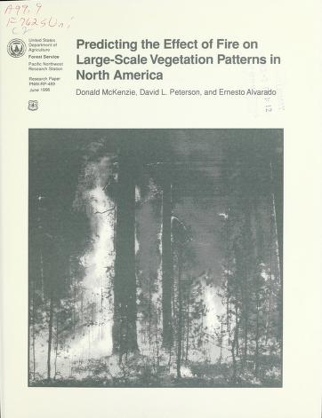 Predicting the effect of fire on large-scale vegetation patterns in North America