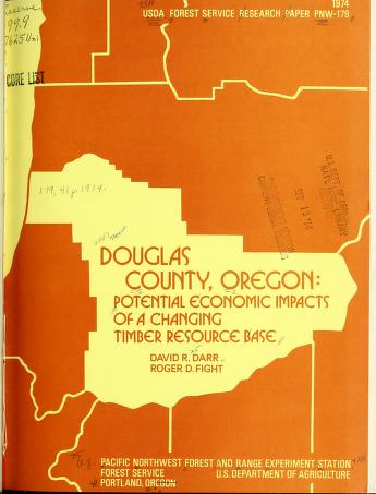 Douglas County, Oregon : potential economic impacts of a changing timber resource base