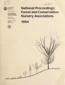 National proceedings : forest and conservation nursery associations