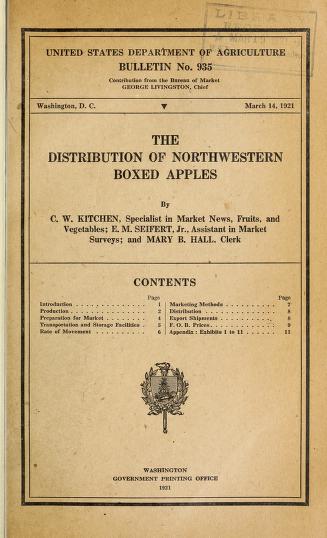 The distribution of northwestern boxed apples