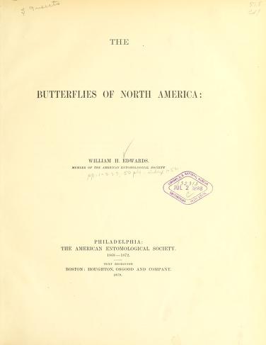 The butterflies of North AmericaSynopsis of North American butterflies