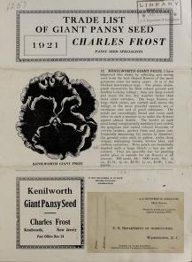 Trade list of giant pansy seed : 1921