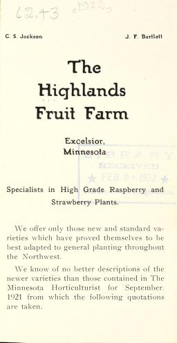 The Highlands Fruit Farm [price list]