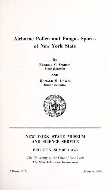 Airborne pollen and fungus spores of New York State