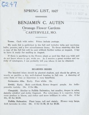 Spring list, 1927 [catalog]