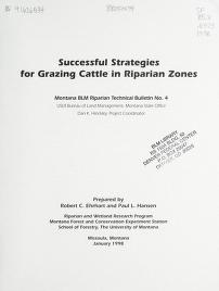 Successful strategies for grazing cattle in riparian zones