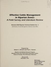 Effective cattle management in riparian zones : a field survey and literature review