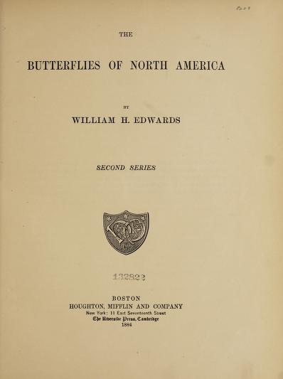 The butterflies of North America.List of species of the diurnal Lepidoptera of America ...