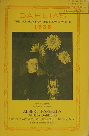 Dahlias, the monarchs of the flower world, 1938