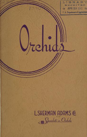 Catalogue of orchids : March 1940Orchids / L. Sherman Adams Co.