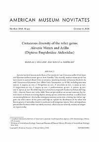 Cretaceous diversity of the relict genus Alavesia Waters and Arillo (Diptera: Empidoidea: Atelestidae)Diverse Alavesia in Burmese Amber