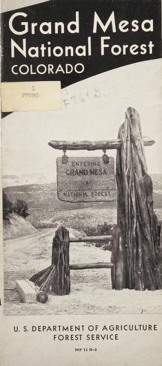 Grand Mesa National Forest, Colorado ; sixth and Ute principal meridians, 1939