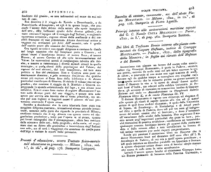 Regno Lombardo-Veneto - Dei libri di Teofrasto Eresio intorno alle piante, commentati da G. Hofman, notizie di G. Montesanto, ecc.