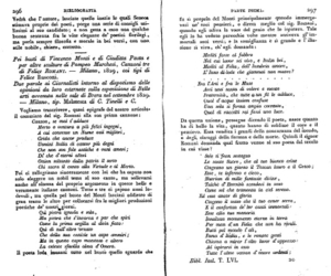 Poesia. Pei busti di V. Monti e di Giuditta Pasta, ecc. di P. Marchesi: canzoni di F. Romani