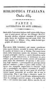 Storia della letteratura italiana dall'origine della lingua sino a' nostri giorni, di G. Maffei