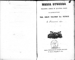 Maria Stuarda : tragedia lirica in quattro parti