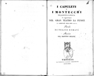 I Capuleti e i Montecchi : tragedia lirica