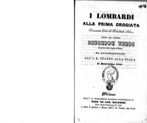 I Lombardi alla prima crociata : dramma lirico
