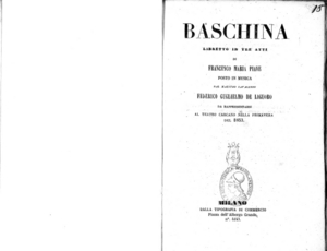 Baschina : libretto in tre atti