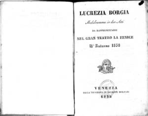 Lucrezia Borgia : melodramma in due atti