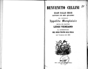 Benvenuto Cellini : gran ballo serio diviso in sei quadri